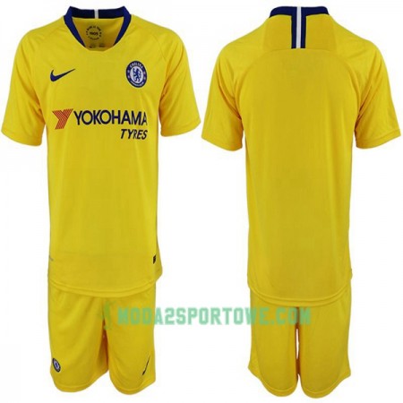 Koszulka Chelsea Dziecięcy Wyjazdowe Stroje Piłkarskie 2018-2019 Krótki Rękaw